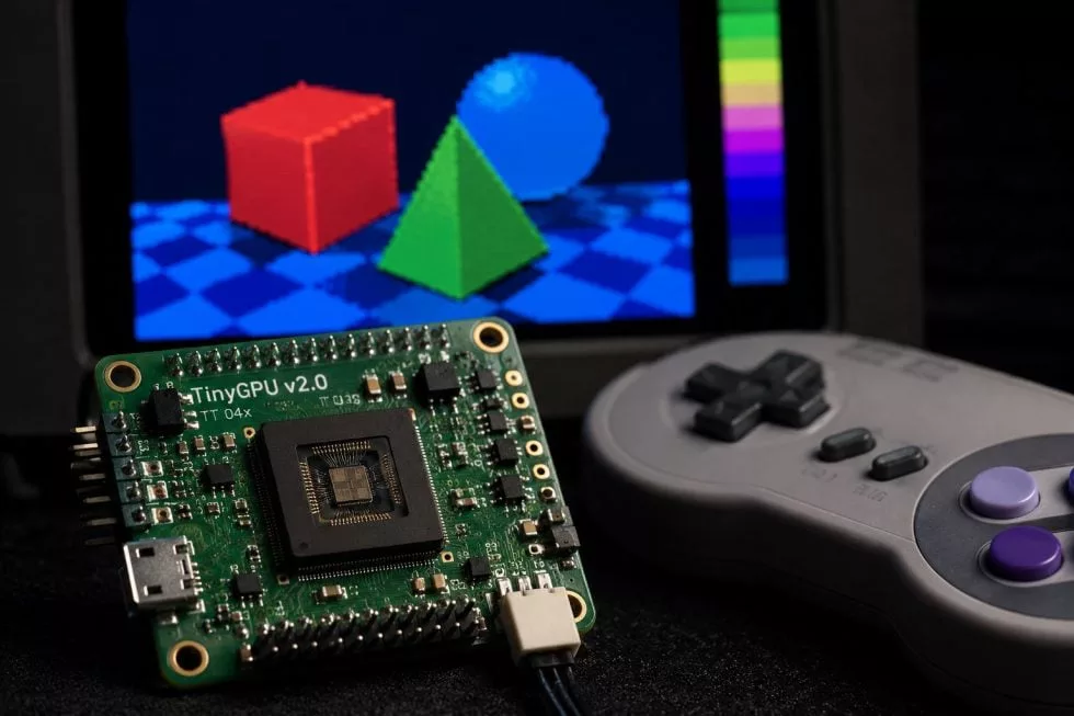 TinyGPU v2.0 on Real Silicon: 1.000 Triangles