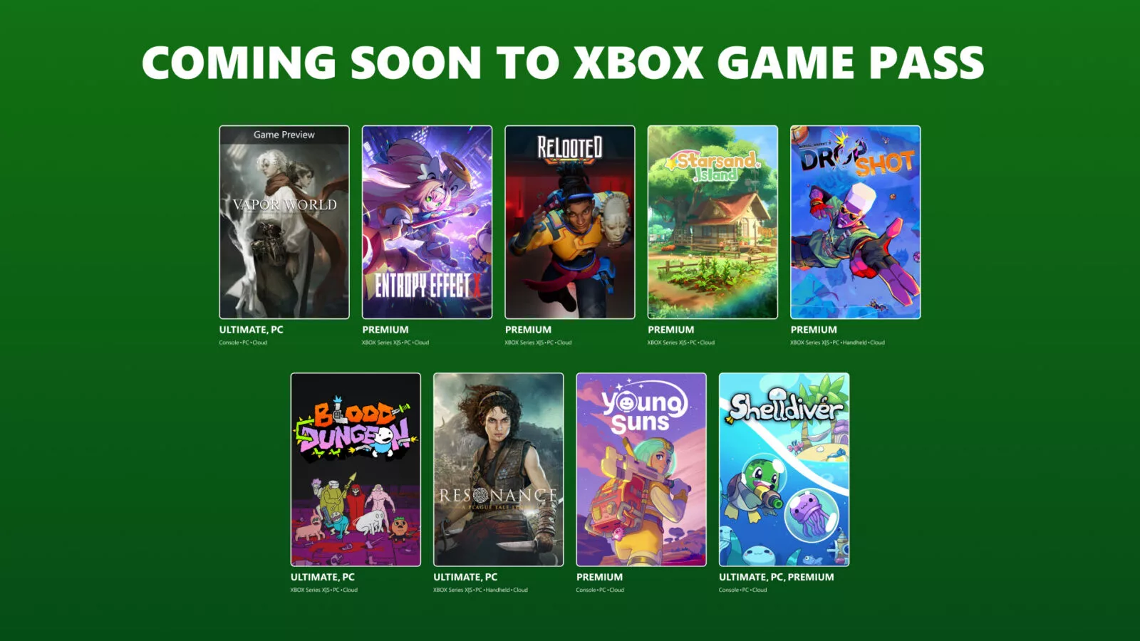 Coming to XBOX Game Pass: Resonance: A Plague Tale Legacy, Vapor World: Over the Mind, Blood Dungeon, and More