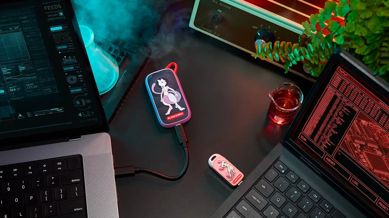 SanDisk Pokémon Portable SSD Mewtwo Edition and USB-C Flash Drive Mew Edition Announced