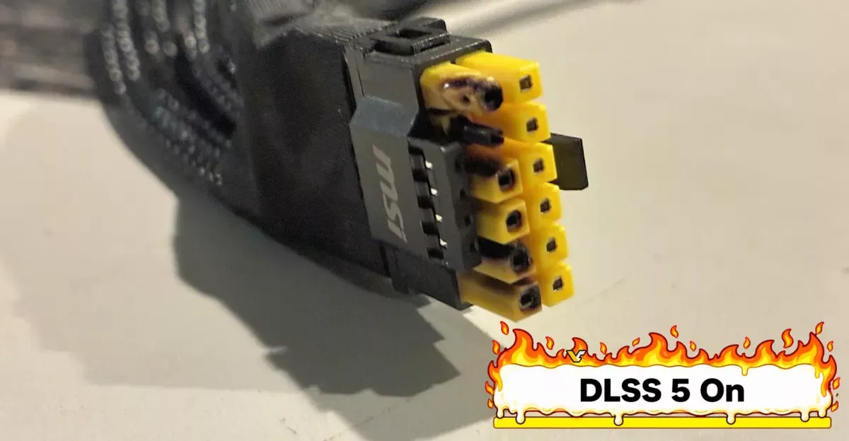 RTX 5090 connector melts during DLSS 5 testing