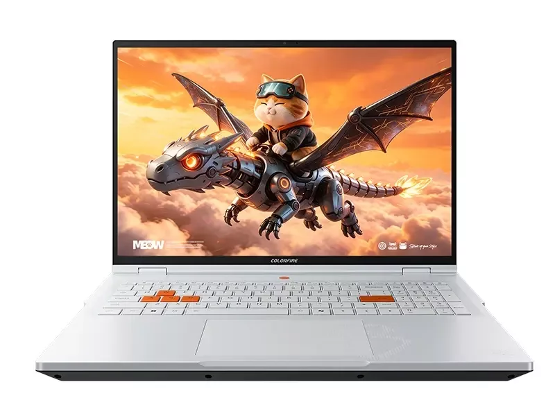 Colorful Meow X16 Pro: RTX5060 gaming laptop with orange cat design