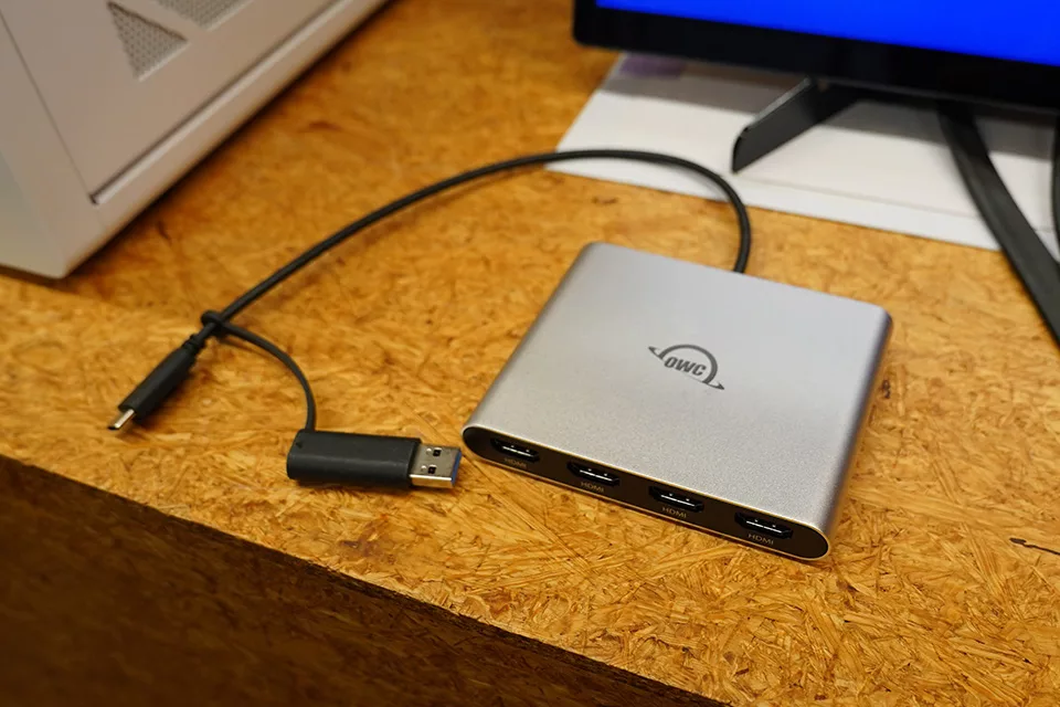 OWC USB-C Quad HDMI 4K Display Adapter for M1–M3 Macs
