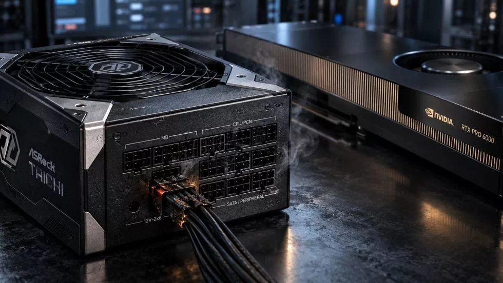 RTX PRO 6000: 16-Pin-Stecker Melts Despite TempGuard Protection