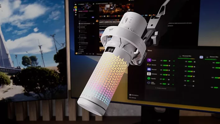 Corsair Voxara USB Mic Debuts With 32-Bit Audio and OLED Display