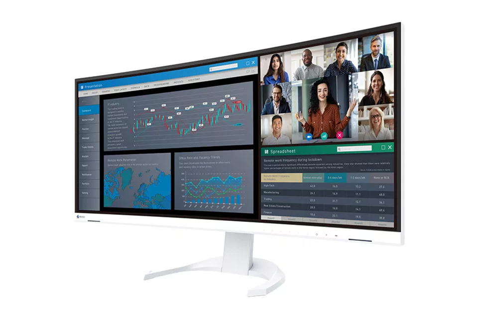 EIZO Unveils FlexScan EV3451X: 34-Inch Curved Monitor with 7-Year Warranty