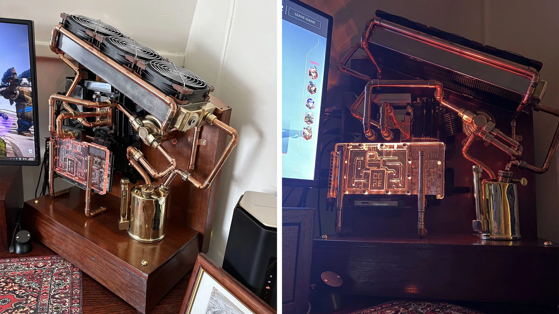 Steampunk PC Build Features Ryzen 7 9800X3D and RX 9070 XT