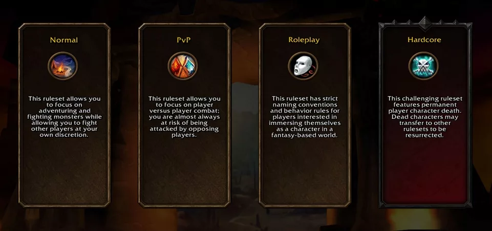 Choose Your Ruleset in World of Warcraft: Forever