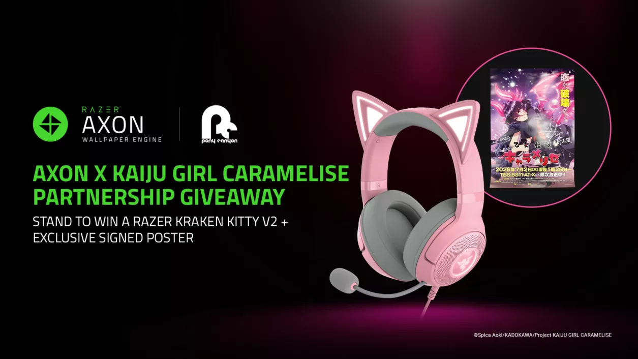 Razer Axon Adds Official KAIJU GIRL CARAMELISE Wallpapers