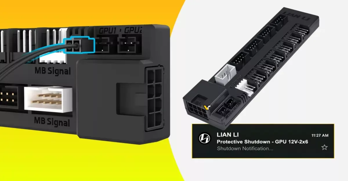 Lian Li’s new hub can shut down your PC if the GPU cable overheats