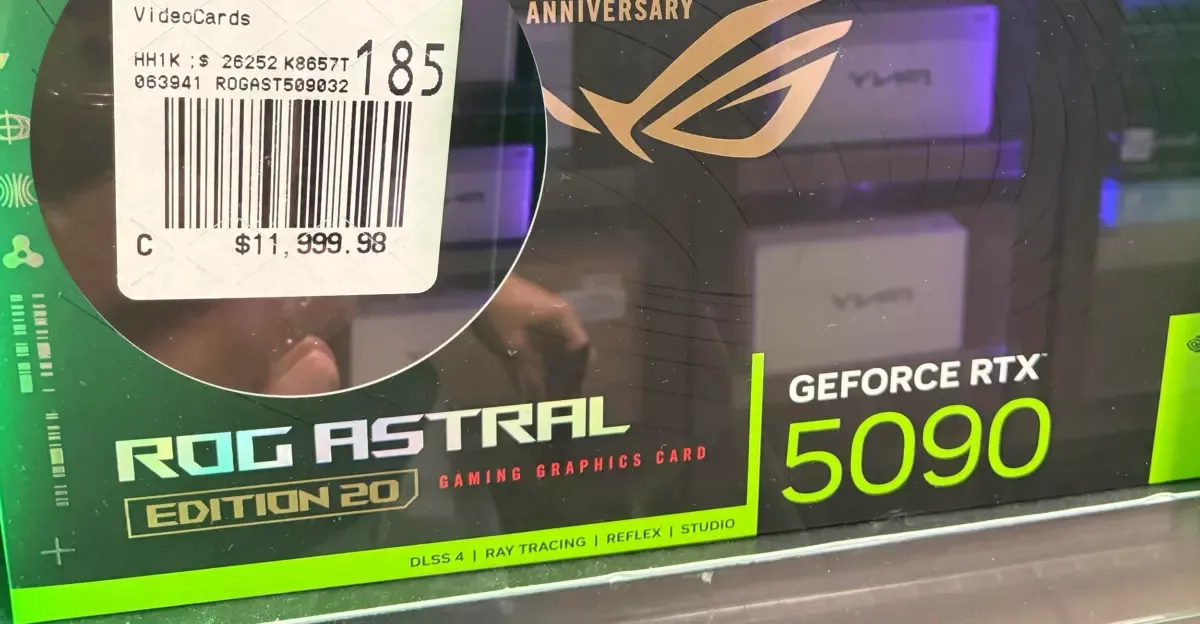 ASUS RTX 5090 Edition 20 costs $11,999 at Micro Center