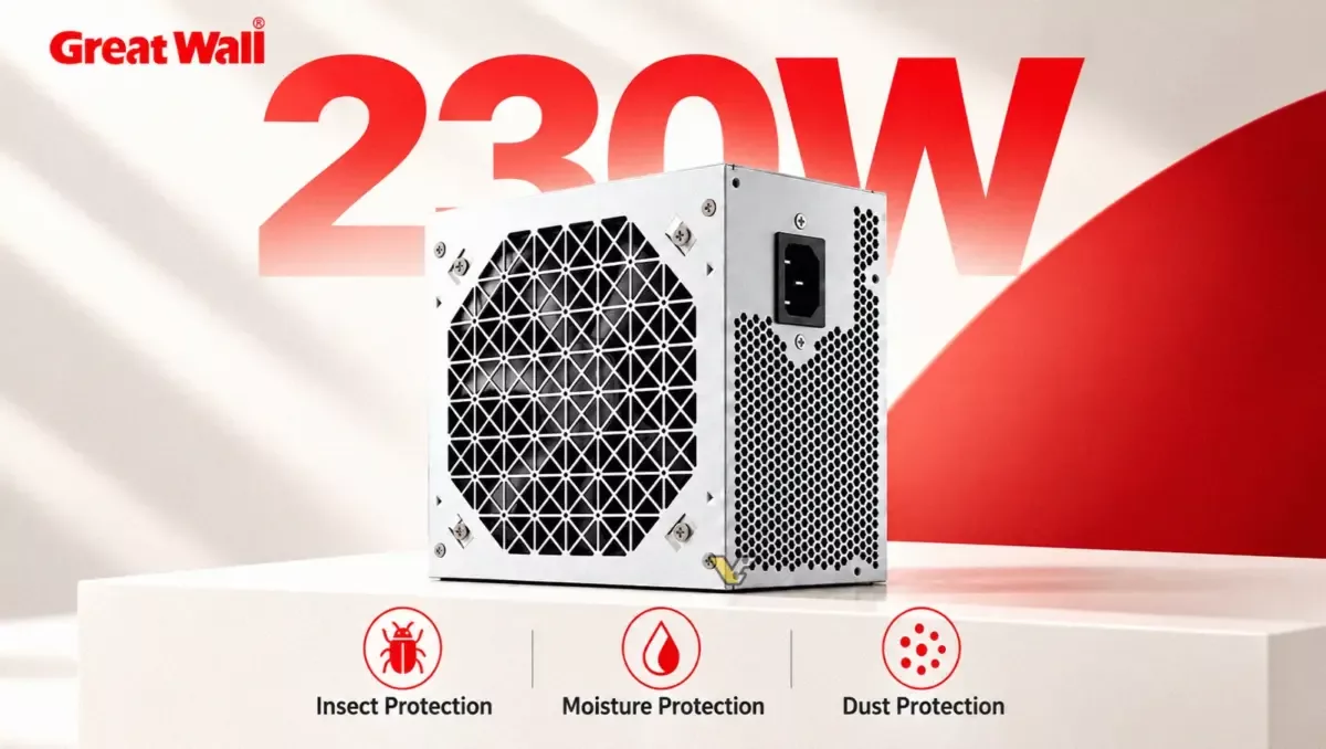 Great Wall launches 230W PSU with protection against bugs and dust