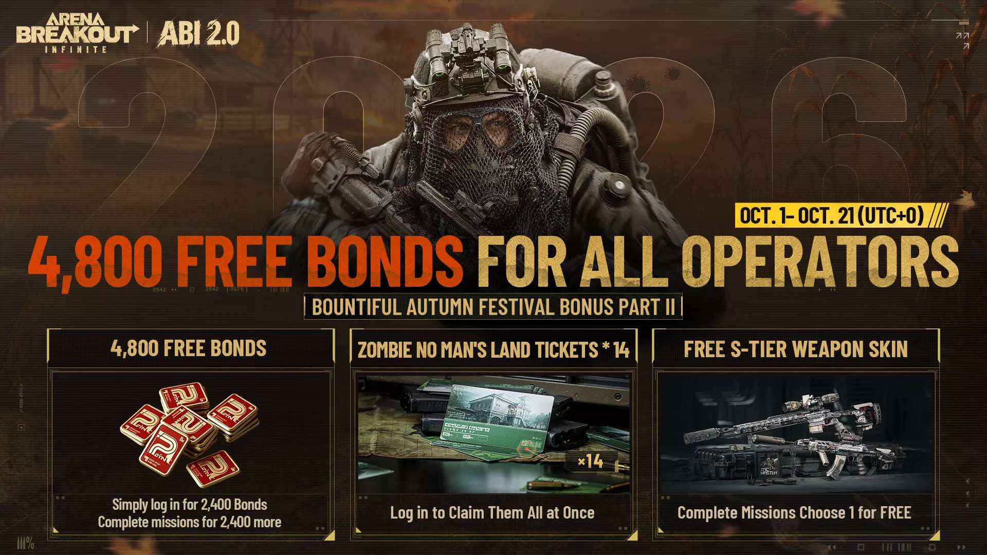 4800 Bonds and Skins in Arena Breakout: Infinite
