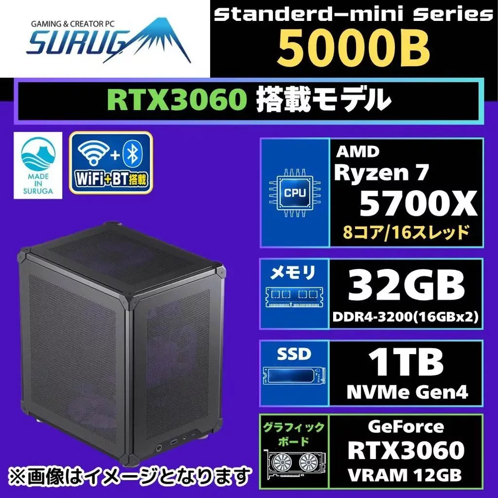 Surugaya Unveils Compact SURUGA mini 5000B Gaming PCs