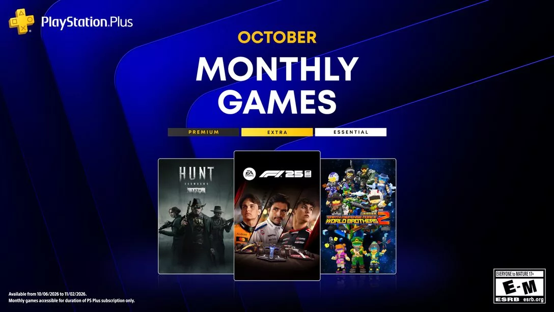 PlayStation Plus Monthly Games for October: F1 25, Hunt: Showdown 1896, and Earth Defense Force: World Brothers 2