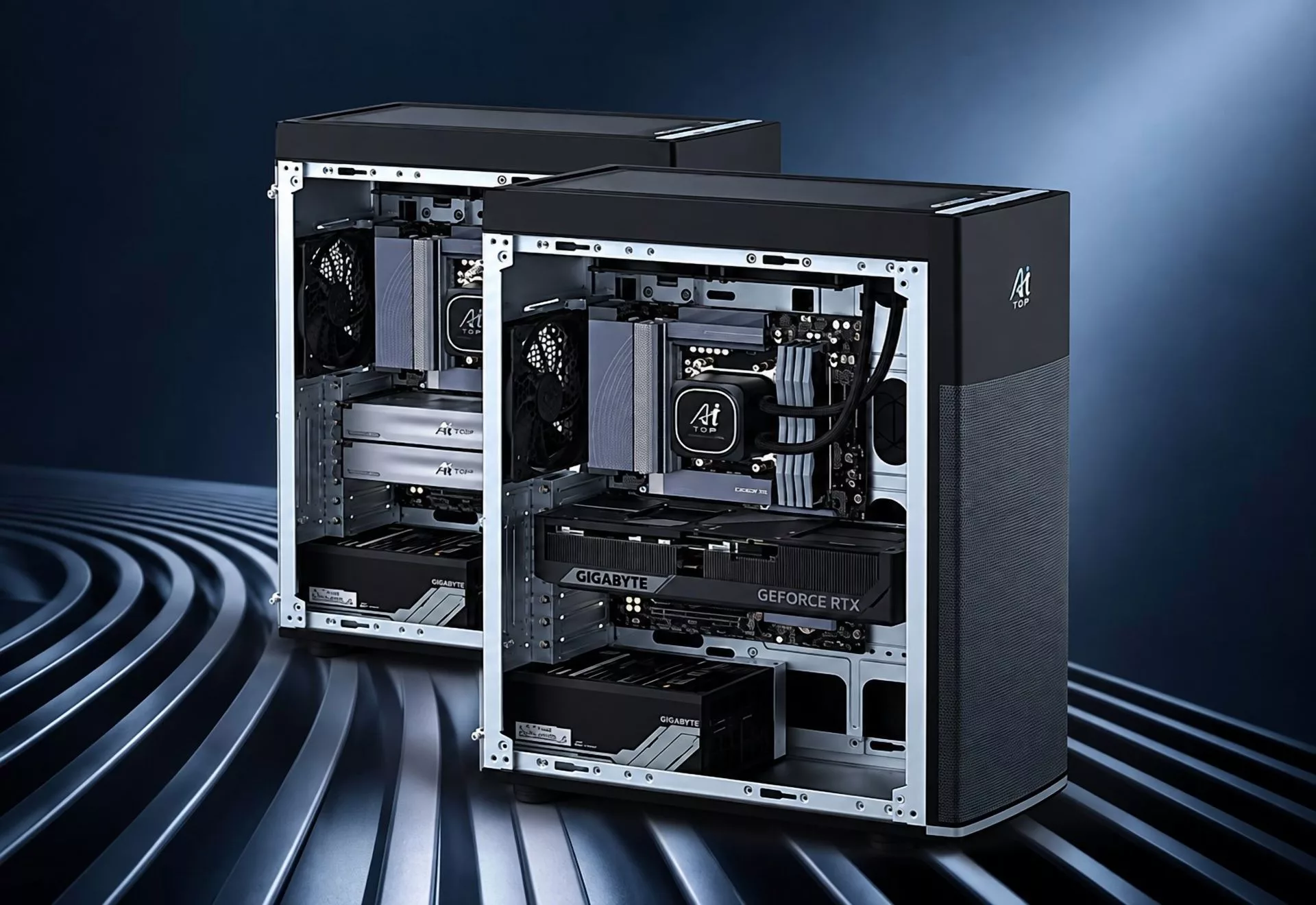 Gigabyte AI TOP 100 B850: Workstation with RTX 5090 or Dual Radeon AI Pro R9700