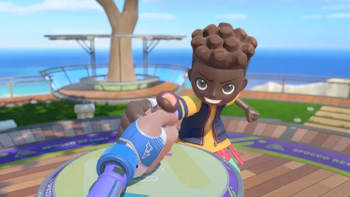 Skateboarding with mouse controls is my favorite in Nintendo Switch Sports Resort
