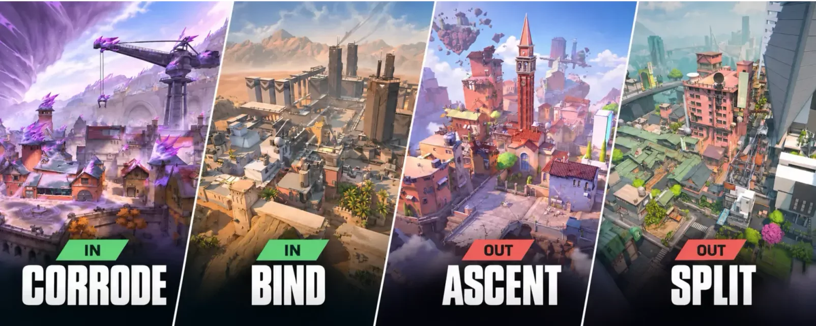 Rumor: Corrode and Bind to Replace Ascent and Split in VALORANT