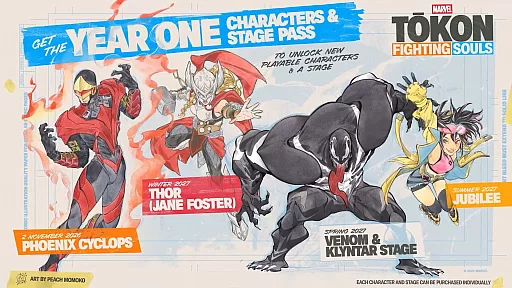 MARVEL: Tōkon Fighting Souls: Year 1 DLC Character Lineup Revealed