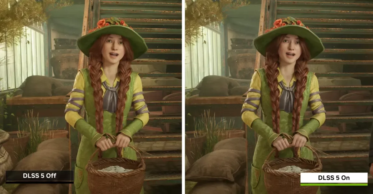 NVIDIA shows updated DLSS 5 in Hogwarts Legacy