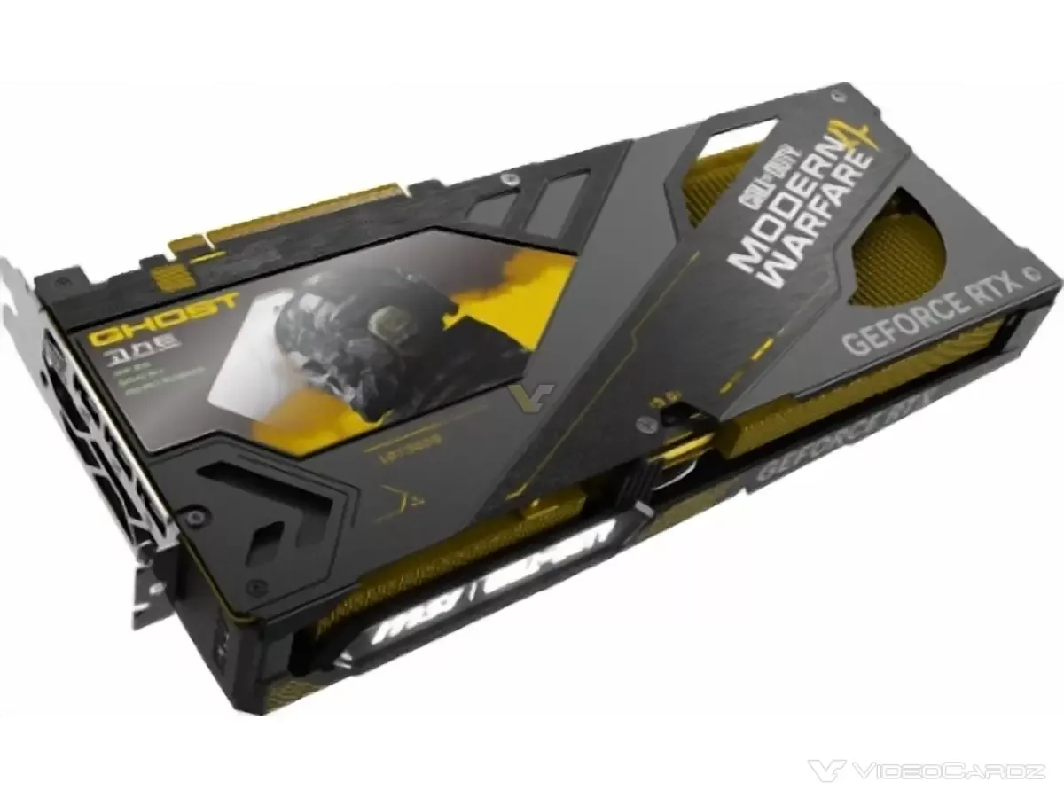 MSI unveils GeForce RTX 5080 heatsink in yellow for Call of Duty: Modern Warfare 4 edition