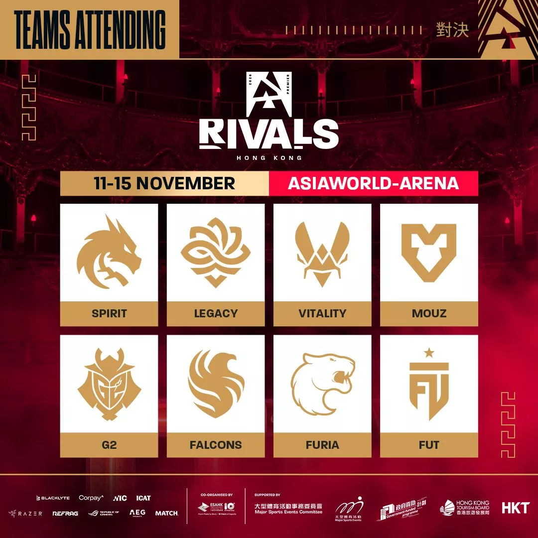 BLAST Premier Rivals Hong Kong 2026: Teams Confirmed