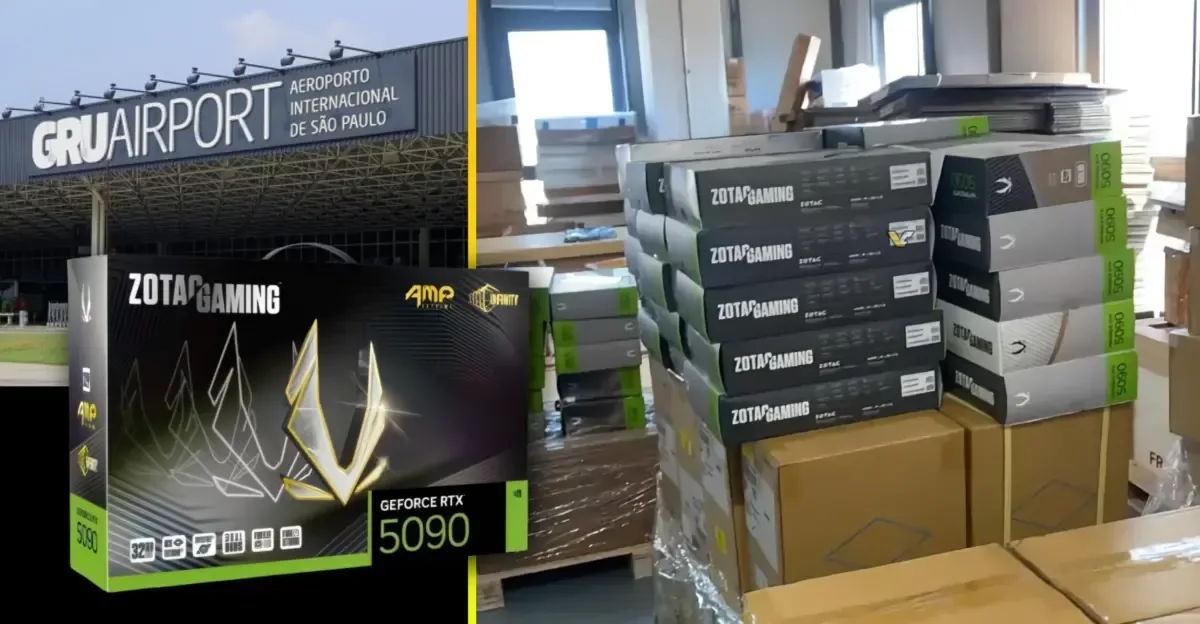 Two pallets of ZOTAC RTX 5090 graphics cards worth $470,000 disappear at Brazilian airport