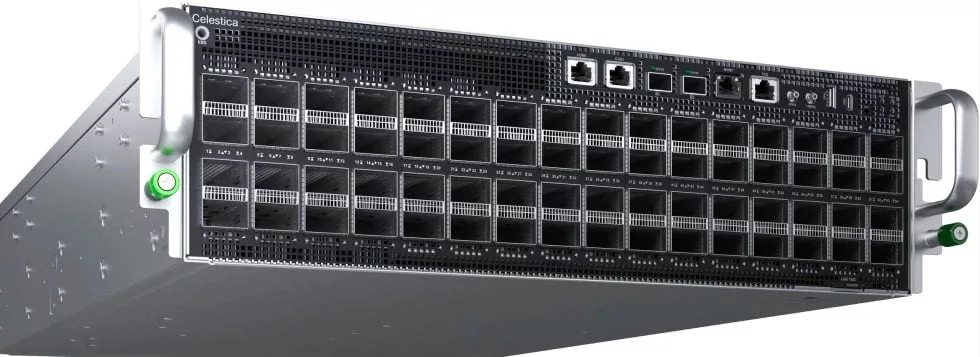 Celestica DS6005: 102.4-Tbit/s Switch with CPO and Liquid Cooling