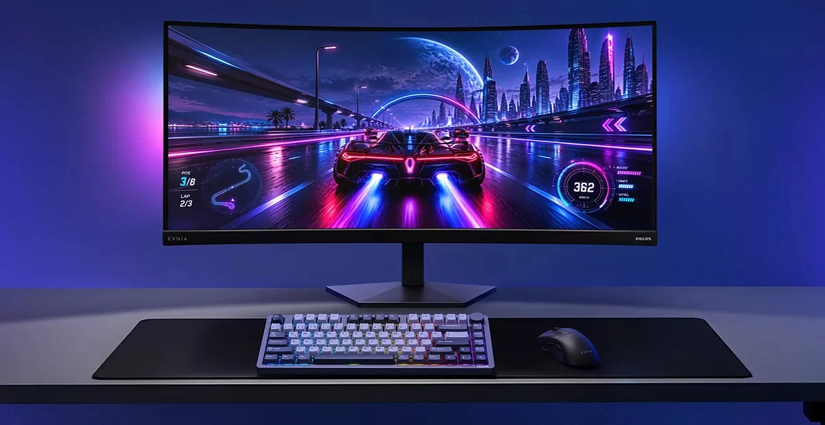 Philips adds new 260Hz ultrawide to Evnia gaming monitor lineup