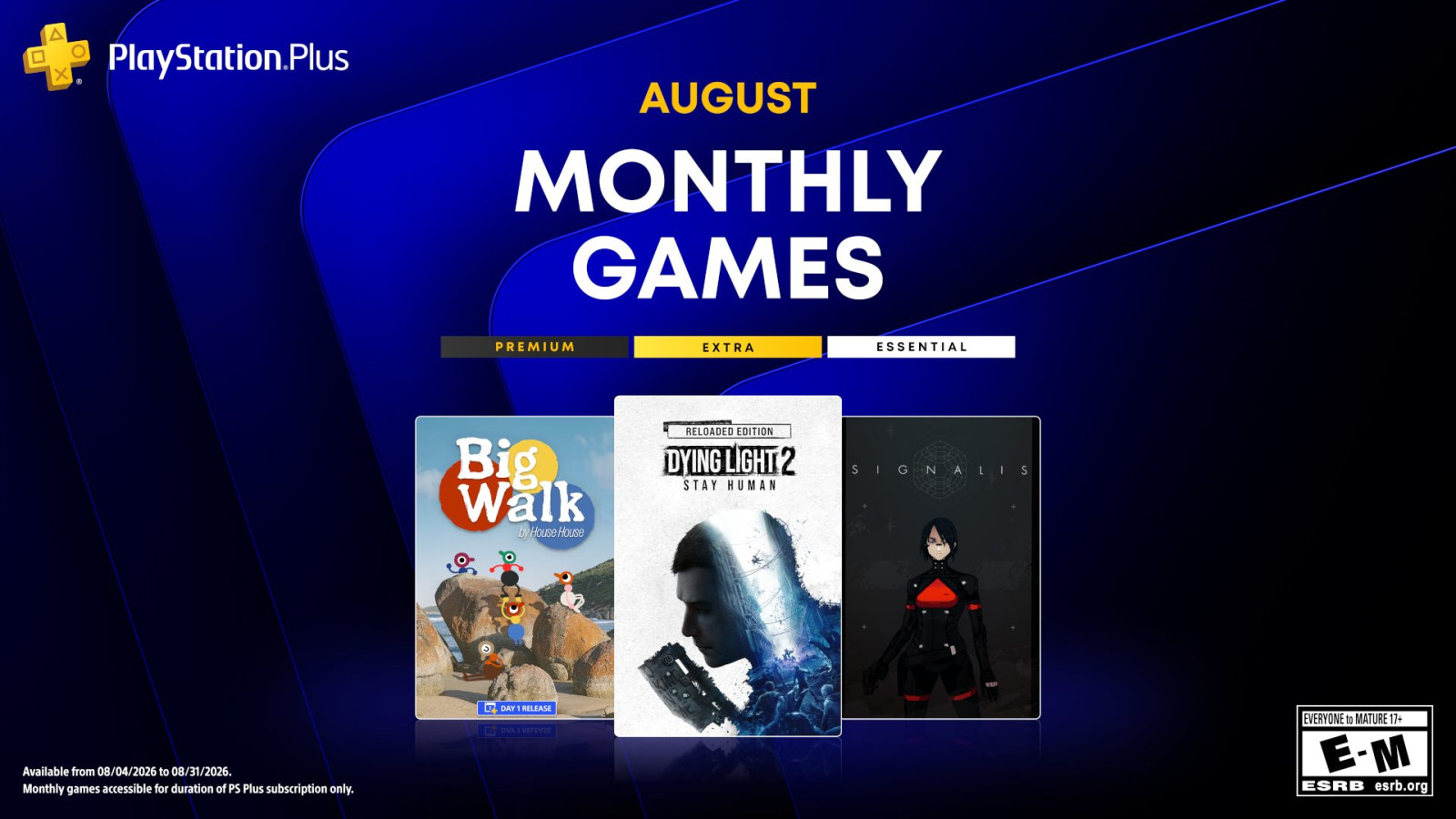 August PS Plus Games Include Dying Light 2 Reloaded, Big Walk, and Signalis