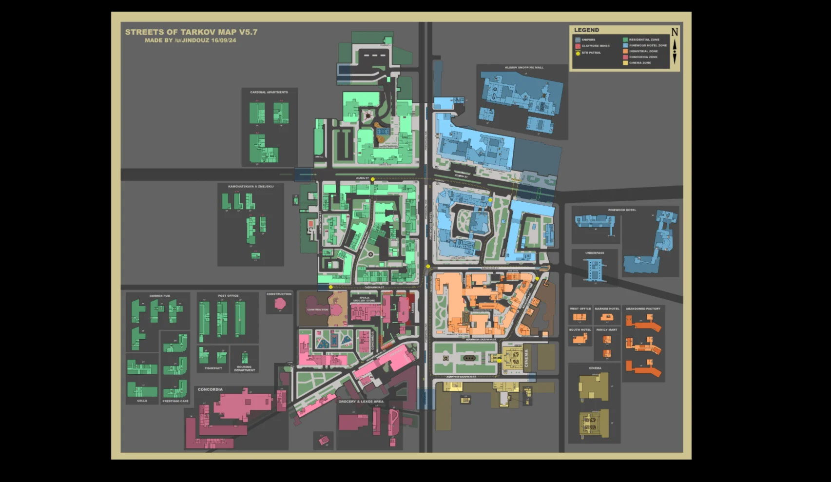 Streets of Tarkov map in Escape from Tarkov